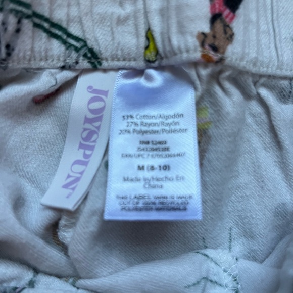 Joyspun Flannel Winter Skiing Dog Pajama Pants M - Picture 3 of 4